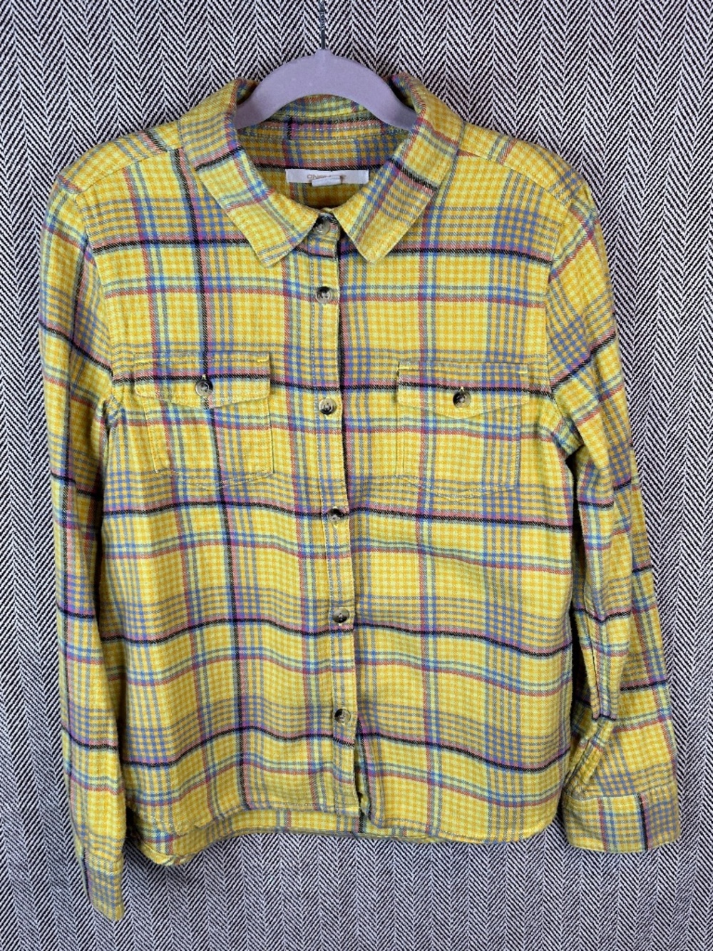 O'Neill Mustard, Purple and Pink Flannel Shirt